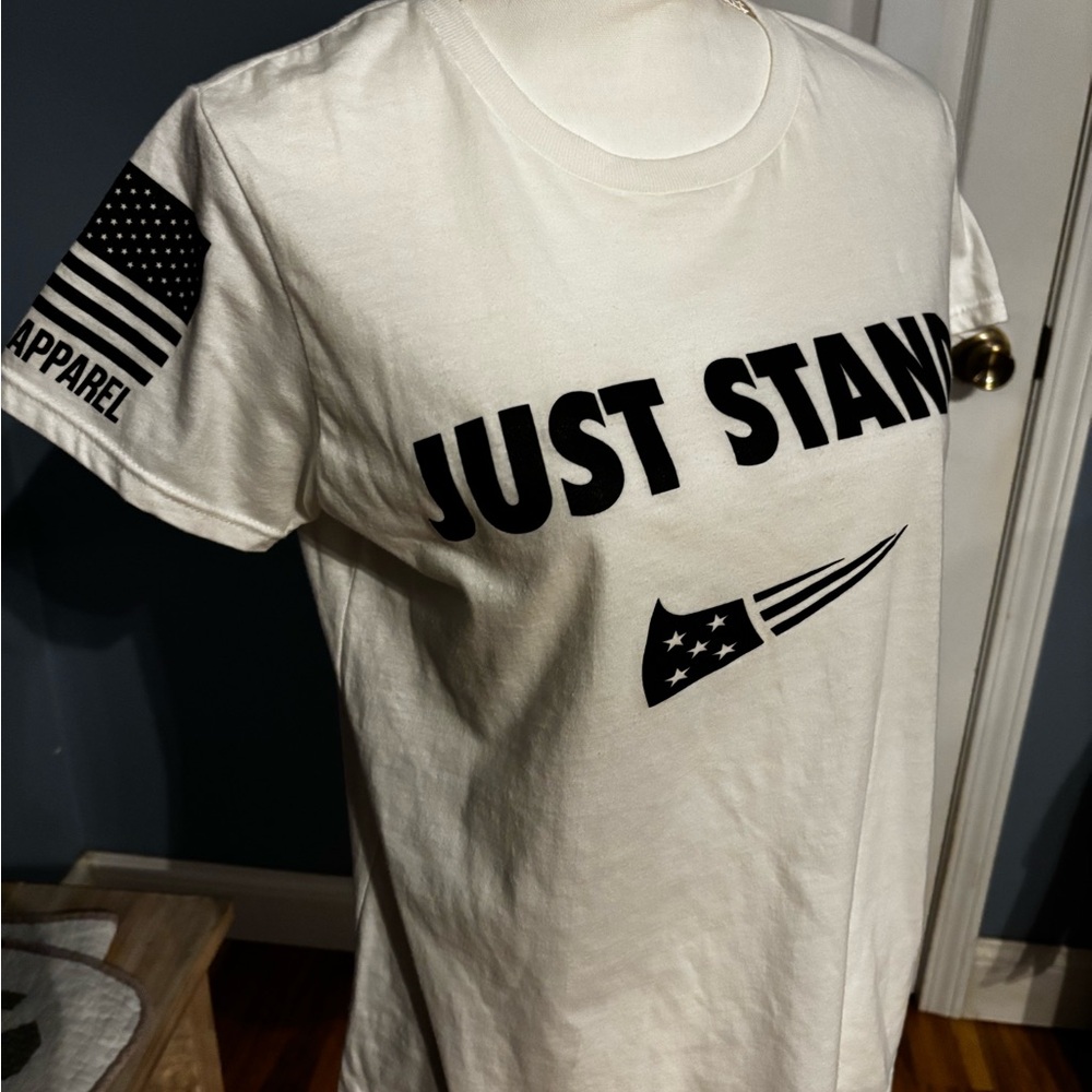 Anvil White 'Just Stand' Graphic Tee
